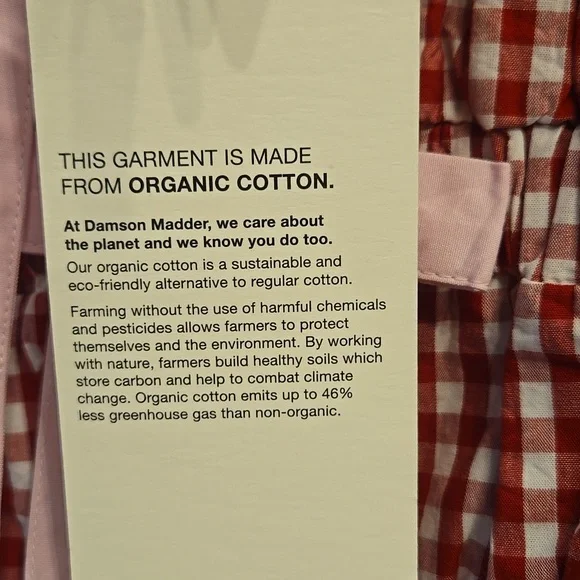 DAMSON MADDER Dakota Red Gingham Bow Midi Dress EU 8/US 4 - Picture 8 of 13